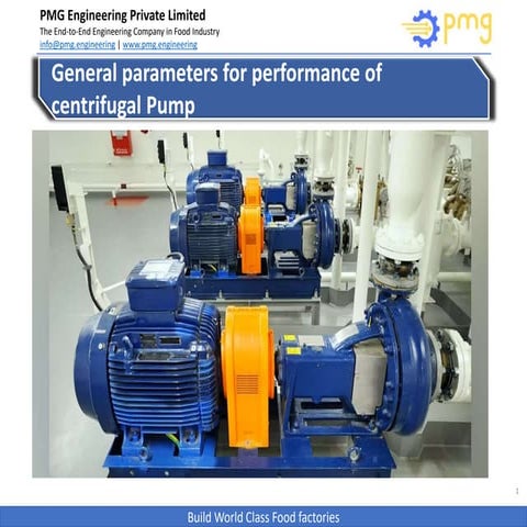 General parameters for performance of centrifugal Pump.pptx
