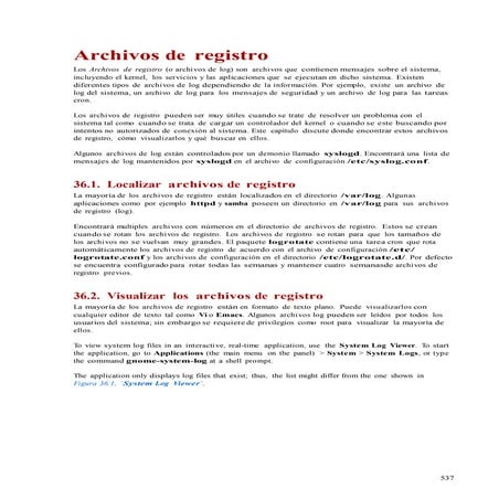 36  archivos de registro
