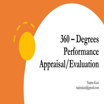 360 - Degrees Performance Evaluation - Najma Kazi