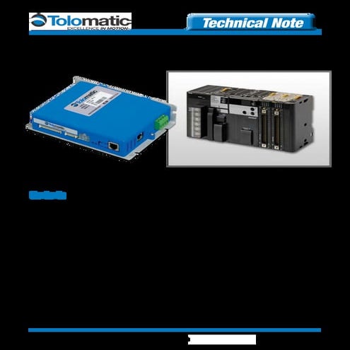 How to setup ACS Controller and Omron CJ2M PLC  EtherNet/IP Configuration Steps