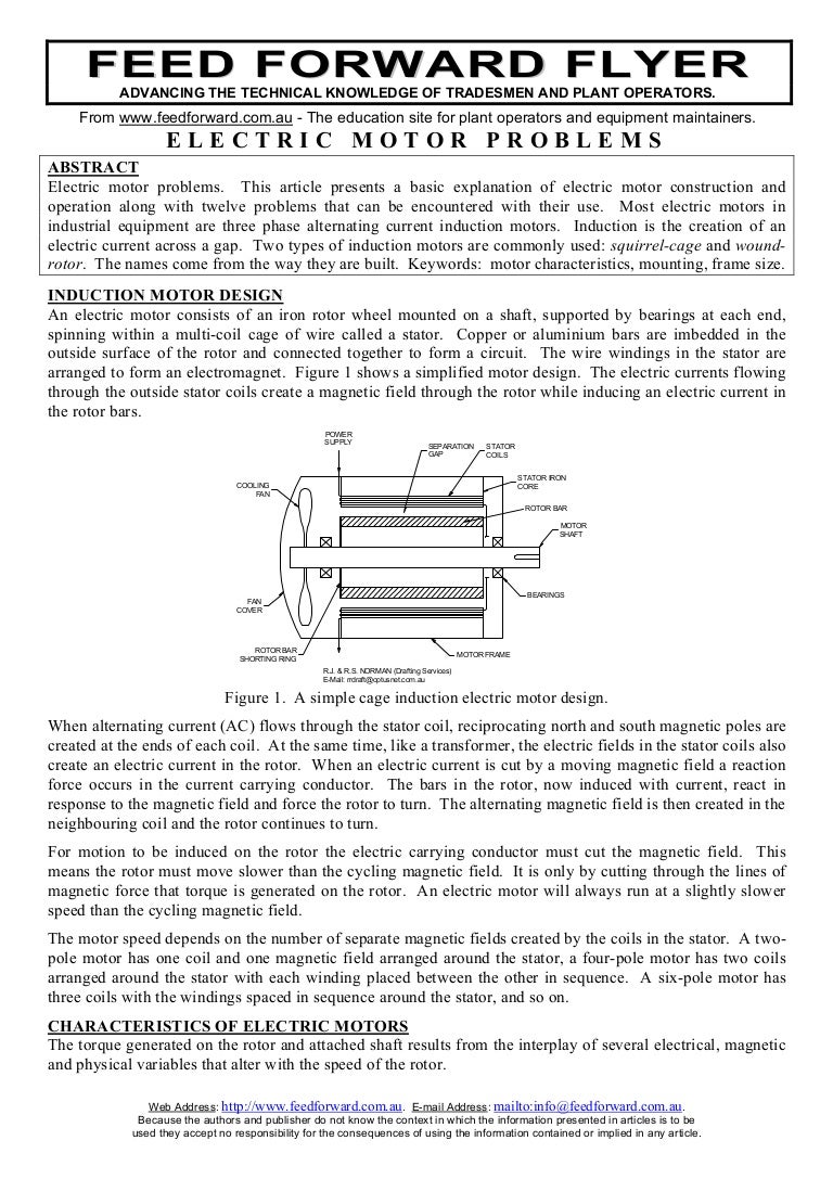 Electric motor problems