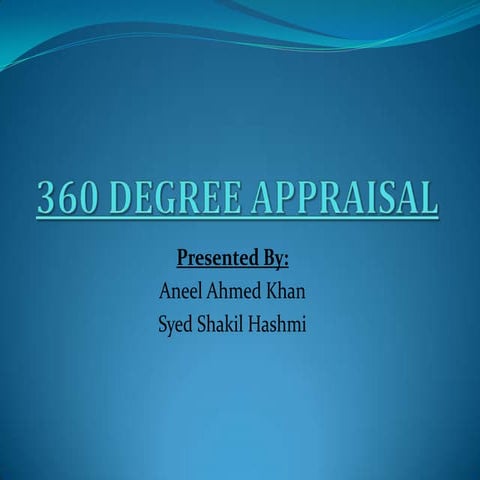 360 degree appraisal