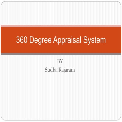 360 degree appraisal system