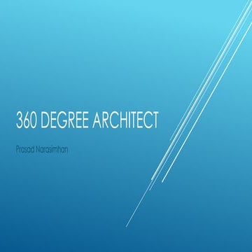 360 degree view  of architect