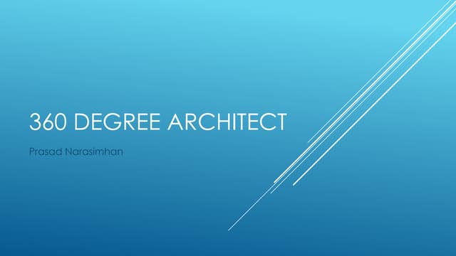 360 degree view  of architect