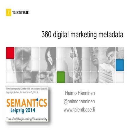 360 digital marketing metadata Leipzig 2014