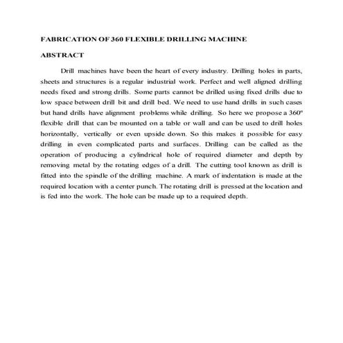 360 drilling machine