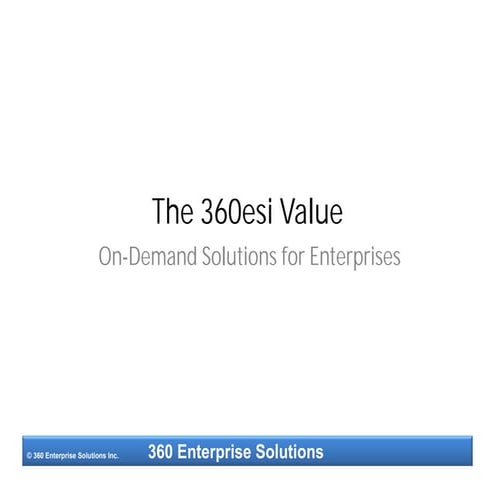 360esi Value