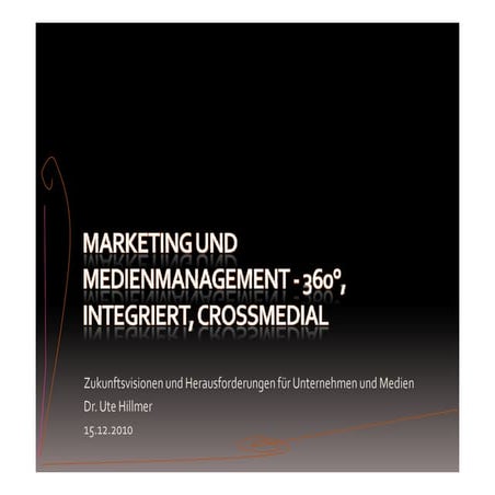 360 grad integriert crossmedial 2010