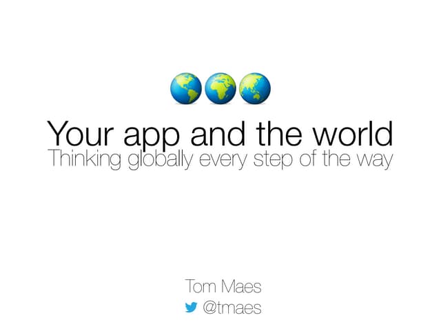 360|iDev 2014 – Your App and the World