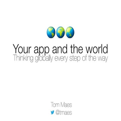 360|iDev 2014 – Your App and the World