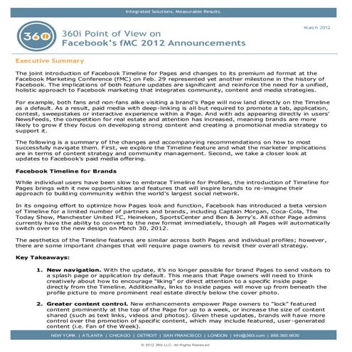 360i POV: Facebook’s fMC 2012 Announcements