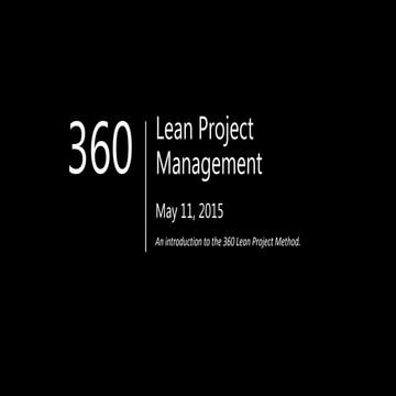 360 Lean Project Management 05.11.15