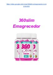 360 slim como tomar