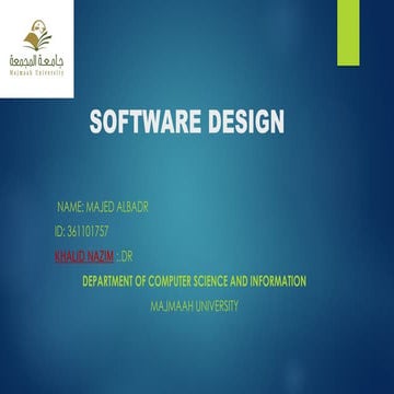 software Design in software engineering1