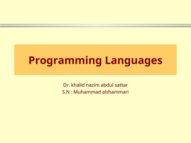 Concepts of programming languages in computers.ppt