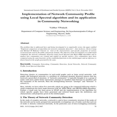 Implementation of Network Community Profile using Local Spectral ...