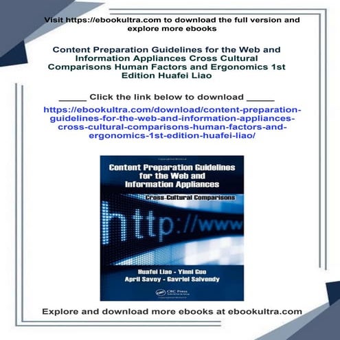 Content Preparation Guidelines for the Web and Information Appliances Cross C...