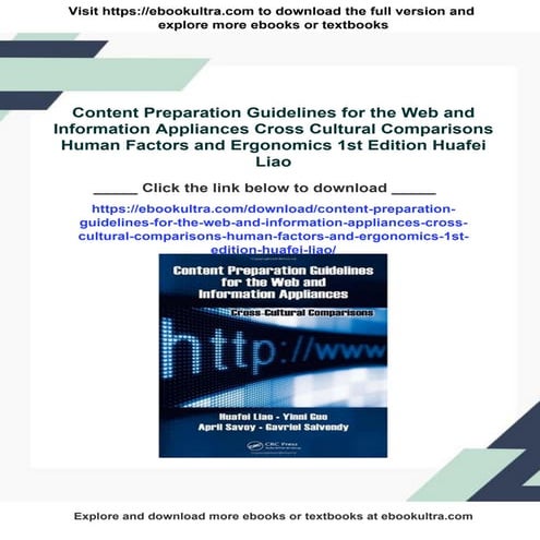 Content Preparation Guidelines for the Web and Information Appliances Cross C...