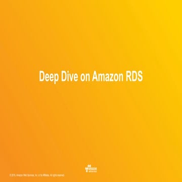 Presentation on AWS Cloud RDS  Deep dive