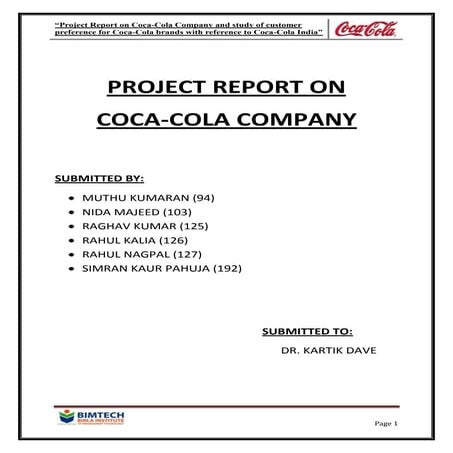 report-on-coca-cola