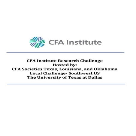UT Dallas CFA IRC 2015