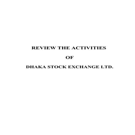 Dhaka Stock Exchange