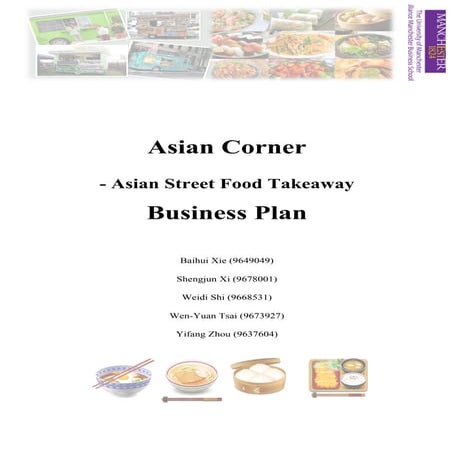 Asian Corner-Asian Street Food Takeaway Business Plan