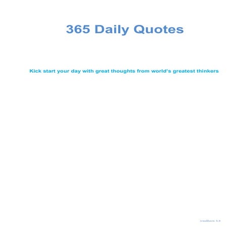 Quotes for the day | PDF