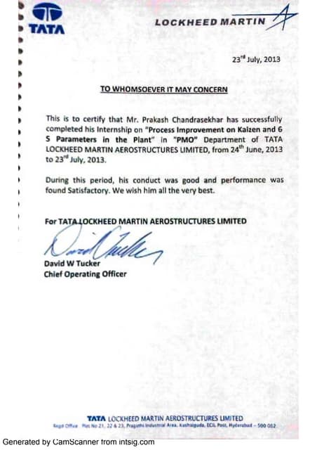 LM certificate PDF LM certificate PDF