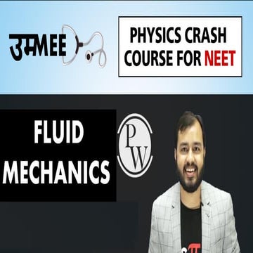 Fluid mechanics by physics wala for neet