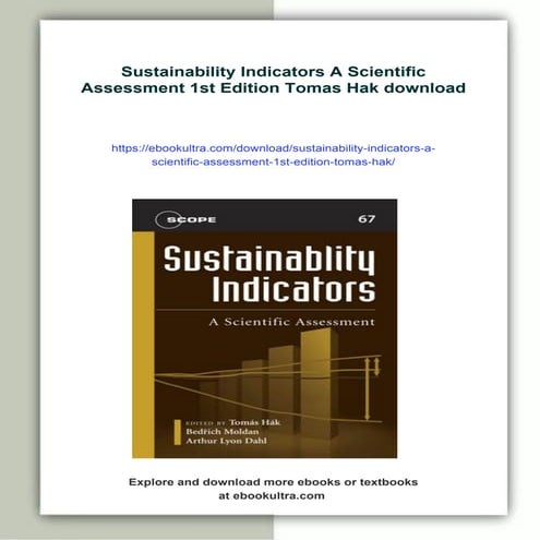Sustainability Indicators A Scientific Assessment 1st Edition Tomas Hak