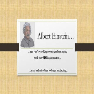 Albert Einstein over MKB-accountants