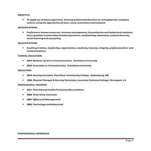 Deb's New Resume | DOCX