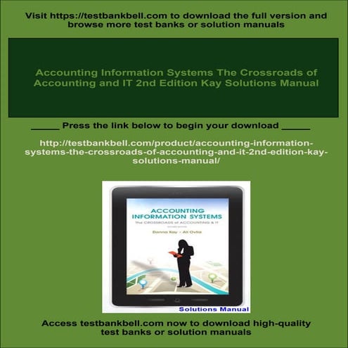 Accounting Information Systems The Crossroads of Accounting and IT 2nd Editio...