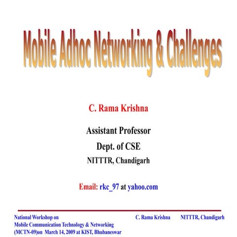 36922403-Adhoc-Networking-and-Challenges.pptx