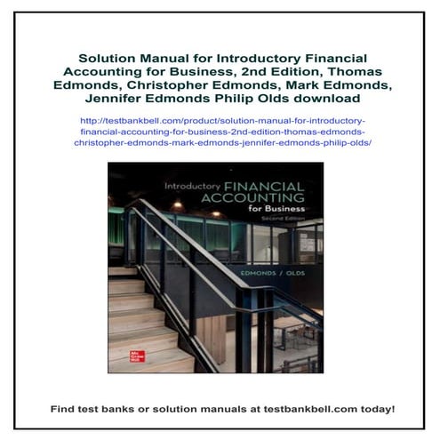 Solution Manual for Introductory Financial Accounting for Business, 2nd ...