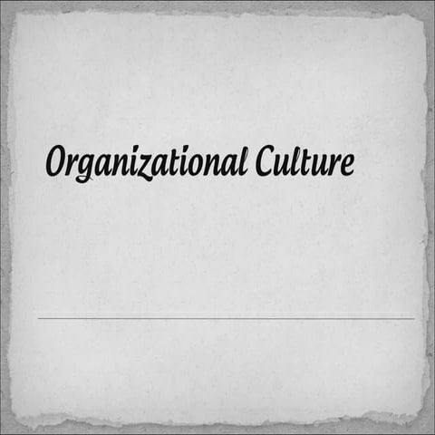Organizational-culture