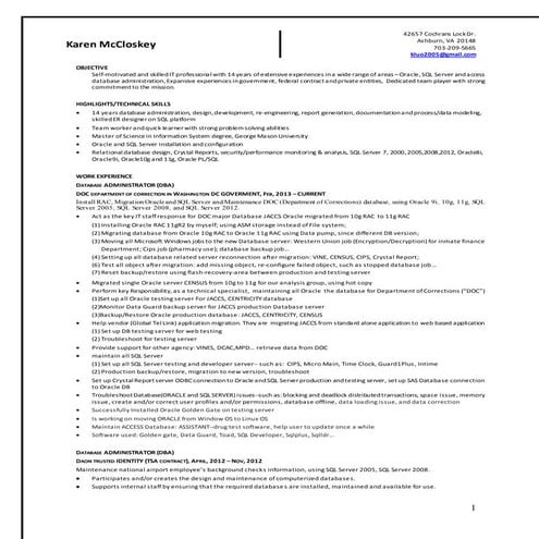 KarenResumeDBA