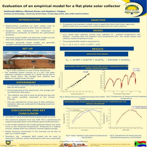 Optimal Design of Solar Flat Plate Collector | PDF