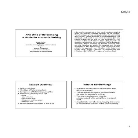 APA Referencing Style