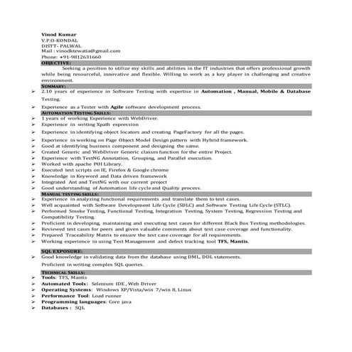 Vinod_Resume