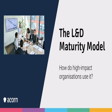 L&D Maturity Models - What They Mean To Your Organisation | PDF
