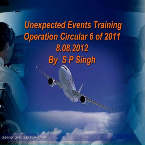  unexpected event training