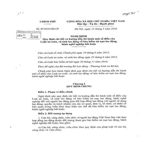 Nghị định số 37/2016/NĐ-CP | PDF