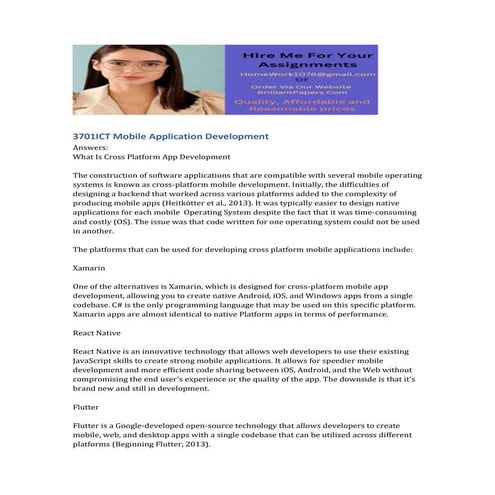 3701ICT Mobile Application Development.docx