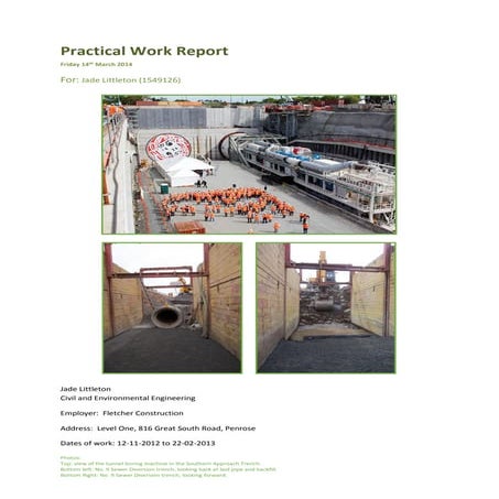 Practical Work Report - Fletcher