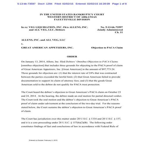 Great American Order