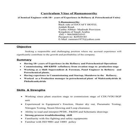 Ram resume | DOC