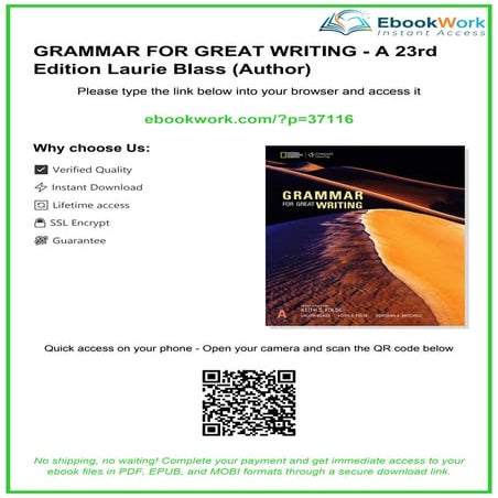 Comprehensive Guide to Grammar for Great Writing - 23rd Edition by ...